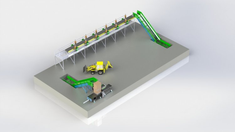 Usine de séparation des ordures